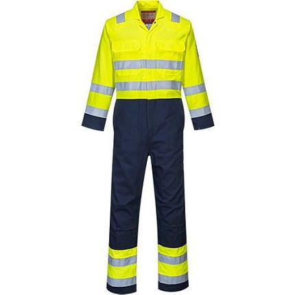 Overal Hi-Vis Anti-Static Bizflame Pro, modrá/žlutá