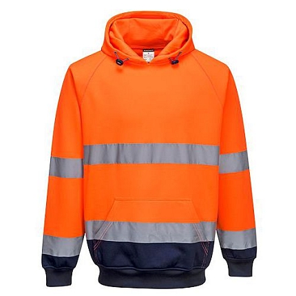 Reflexní mikina Elfi Hi-Vis, oranžová/modrá, vel. S