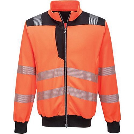 Reflexní mikina PW3 Hi-Vis, oranžová/černá, vel. 3XL