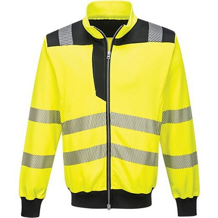 Reflexní mikina PW3 Hi-Vis, žlutá/černá, vel. XL