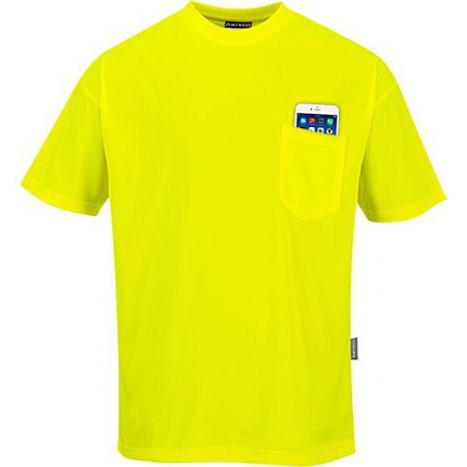 Triko Day-Vis s krátkými rukávy, žlutá