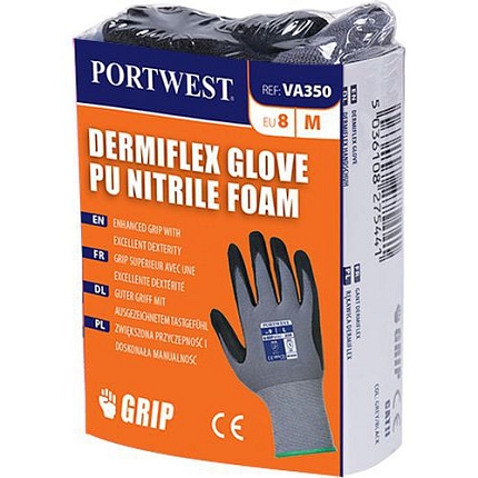 Rukavice DermiFlex pro výdejní automat, šedá/černá