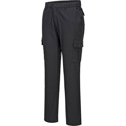 Kalhoty Stretch Slim Combat, černá, zkrácené, vel. 38