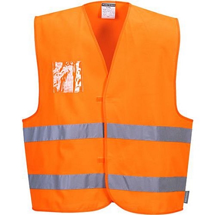 Reflexní vesta Label Hi-Vis, oranžová