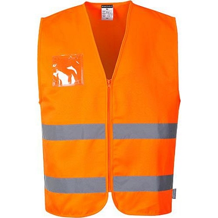 Reflexní vesta Polycotton Hi-Vis, oranžová, vel. M