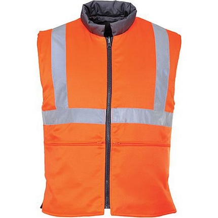 Reflexní oboustranná vesta Ris Hi-Vis, oranžová, vel. L