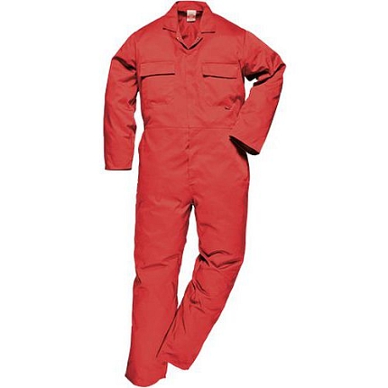 Kombinéza Euro Work, červená, normální, vel. XXL