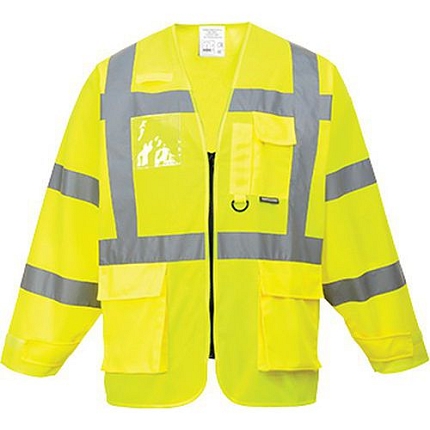 Reflexní manažerská blůza Hi-Vis, žlutá, vel. XXL
