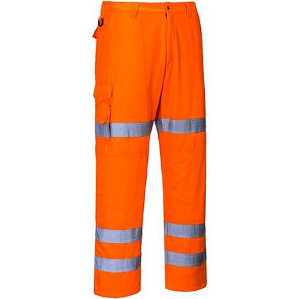 Reflexní kalhoty Three Band Combat Hi-Vis, oranžové, vel. XL