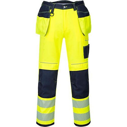Reflexní kalhoty PW3 Holster Hi-Vis, modré/žluté, vel. 48