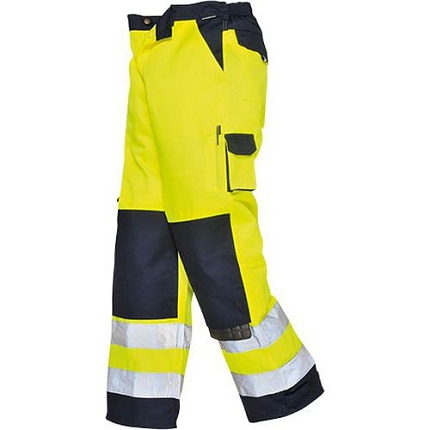 Reflexní kalhoty Lyon Hi-Vis, modré/žluté, vel. S