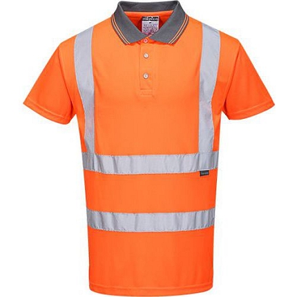 Reflexní polokošile s krátkým rukávem Ris Hi-Vis, oranžová, vel. 5XL