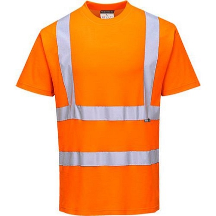 Reflexní tričko s krátkým rukávem Comfort plus Hi-Vis, oranžové, vel. 5XL