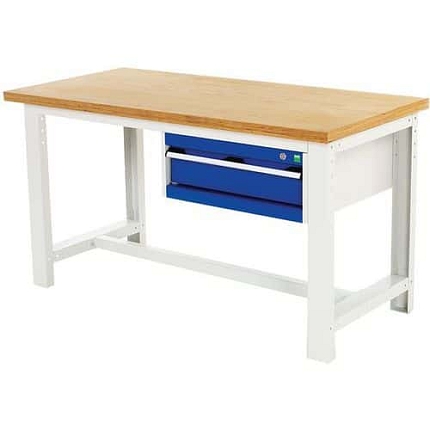 Pracovní stůl Bott Cubio, multiplex, 1 zásuvka, 90 x 200 cm