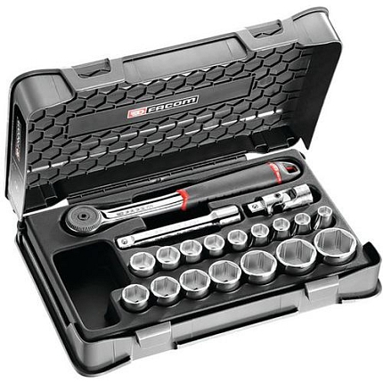 Sada nástrčných klíčů 1/2 Facom, 19 ks