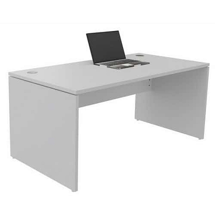 Kancelářský stůl Manutan Expert, 72 x 160 x 80 cm, rovné provedení, šedá
