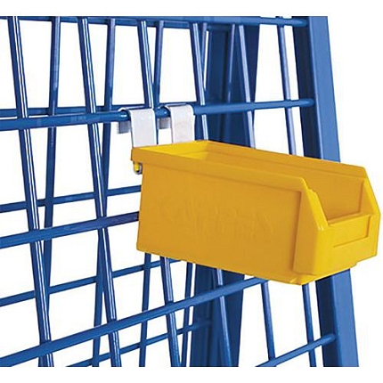 Závěsný box na materiál, žlutý, 105 x 160 x 75 mm