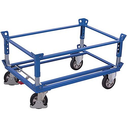 Přídavný rám k ocelovým vozíkům, modrý, 127 x 87 cm