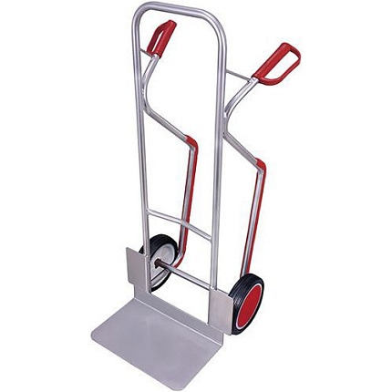 Hliníkový rudl RU217 s ližinami, do 200 kg, s plnými koly