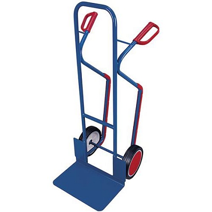 Rudl RU245 s ližinami, do 250 kg, s plnými koly, modrý