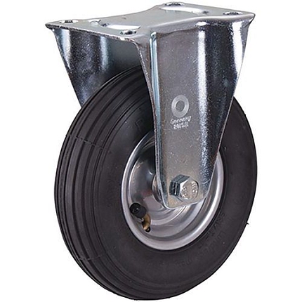 Nafukovací pojezdové kolo s přírubou, 200 x 50 mm, válečkové ložisko, pevné