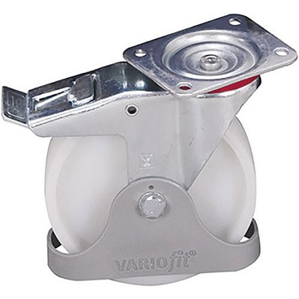 Příplatková výbava - Sada 2 pevných a 2 otočných kol s brzdou, polyamidová, 200 x 50 mm