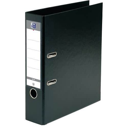 Pákový pořadač Elba se 2 kroužky, šířka hřbetu 80 mm, černý