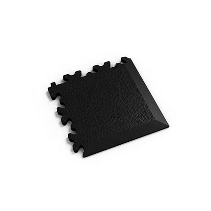 Zátěžová podlaha Fortelock Industry, dezén kůže, roh, černý