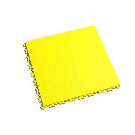 Zátěžová podlaha Fortelock Invisible, dezén hadí kůže, dlaždice, žlutá