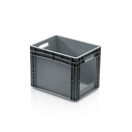 Plastová Euro přepravka s vkladovým oknem, 40 x 30 x 32 cm