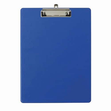 Psací podložka s klipem a kapsou A4, modrá