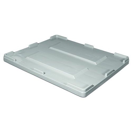 Víko k paletovým kontejnerům MaxiLog, 610 l, šedé