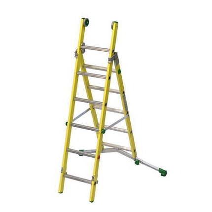 Výsuvný sklolaminátový žebřík Facal, 5 + 6 příček