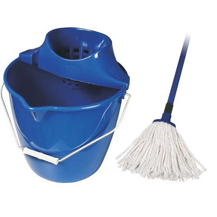 Set třásňového mopu a kbelíku, 10 l