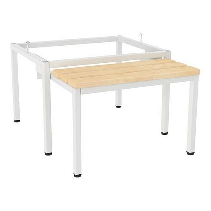 Lavice Tech2 se zasouvací policí pod šatní skříň, 80 cm