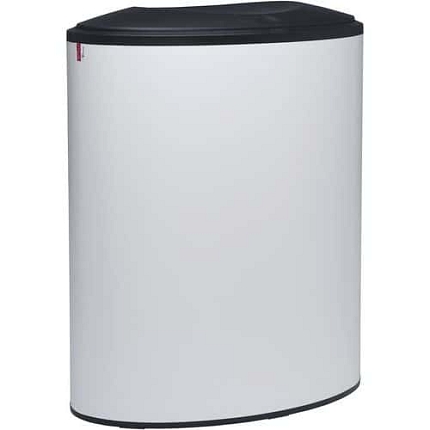 Koš na tříděný odpad Lune Binc 3 s uzavřeným víkem, bílý