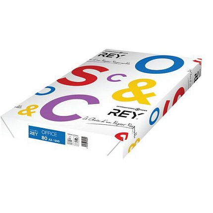 Kancelářský papír Rey A3, 500 listů, 80 g, bílý