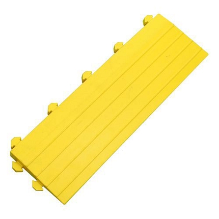 Nájezdová hrana k průmyslovým rohožím, s kolíky, žlutá