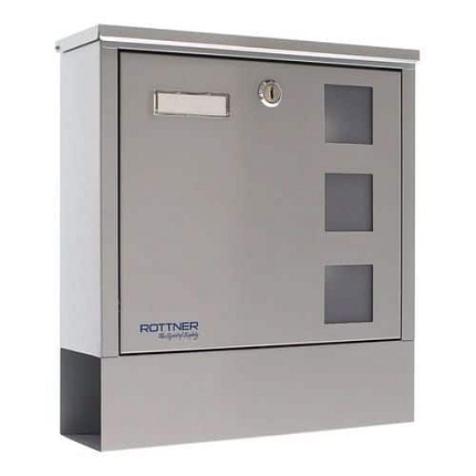 Poštovní schránka Rottner Lago, stříbrná