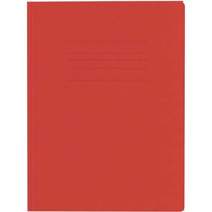 Tříklopé desky Kangaro s gumou, červené, 25 ks