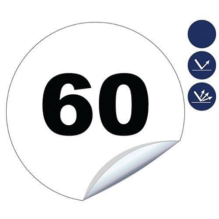 Kruhová značka Novap omezení rychlosti 