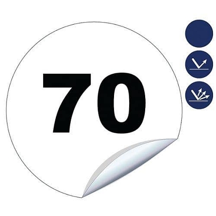 Kruhová značka Novap omezení rychlosti 