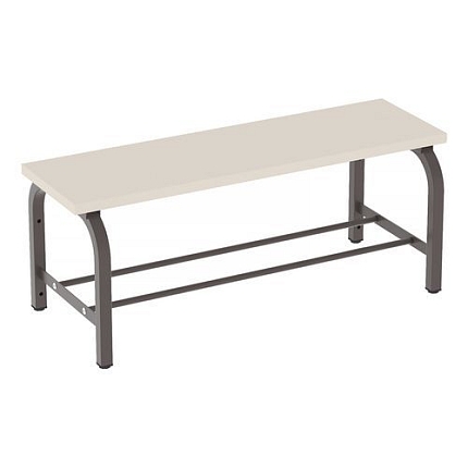 Lavice Stela s roštem, 100 cm, hnědá