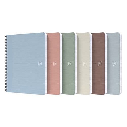 Blok kroužkový Oxford My Rec'up A4, s boční spirálou, linkovaný, 6 ks