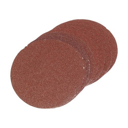 TOPTRADE papír brusný, se suchým zipem, balení 10 ks, průměr 115 mm, zrnitost 100