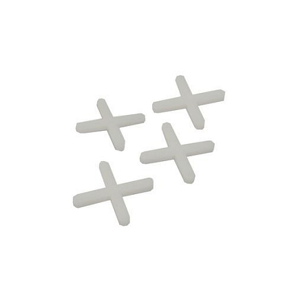 TOPTRADE křížky plastové, spárovací, 4 mm, 100 ks