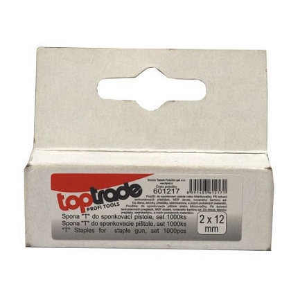 TOPTRADE spona do sponkovačky, pozinkovaná, 