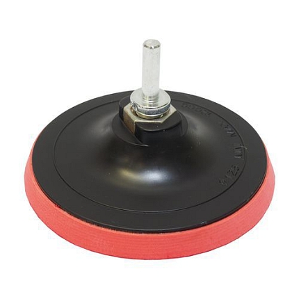 TOPTRADE talíř podložný, se suchým zipem, M14, stopka 8 mm, průměr 125 mm