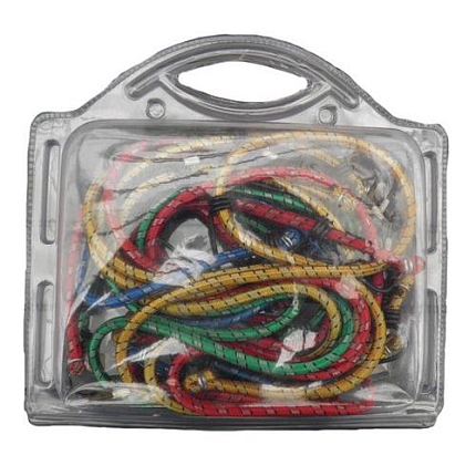 TOPTRADE gumolano upínací, s háčky, průměr 10 mm, sada 12 ks