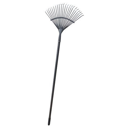 TOPTRADE hrábě Švédské, planžetové, pevné, kovová násada, délka 1500 mm, Profi